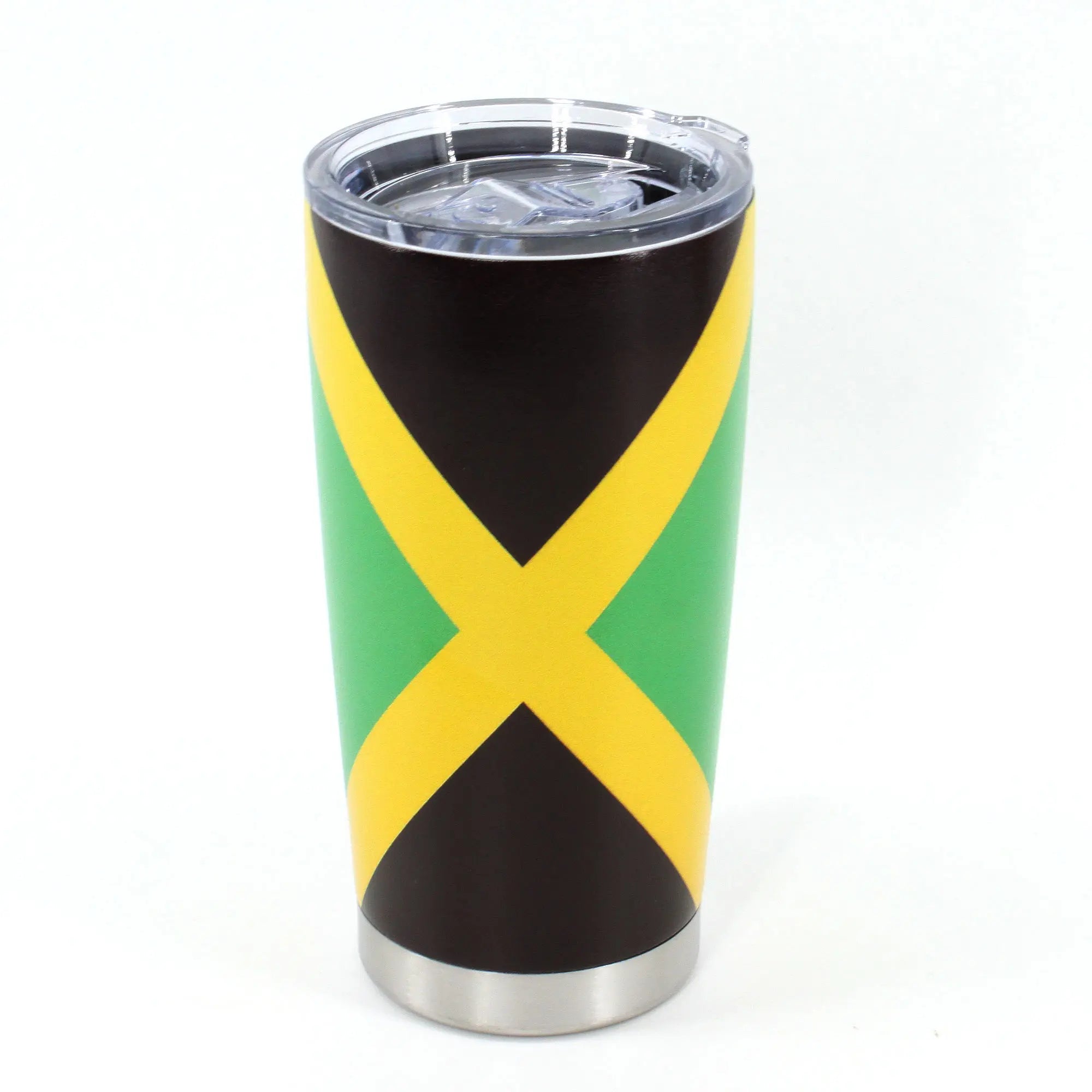20oz Tumbler With Lid, Stainless Steel Vacuum Insulated Double Wall Travel Tumbler, Durable Insulated Coffee Mug, Jamaican Flag
