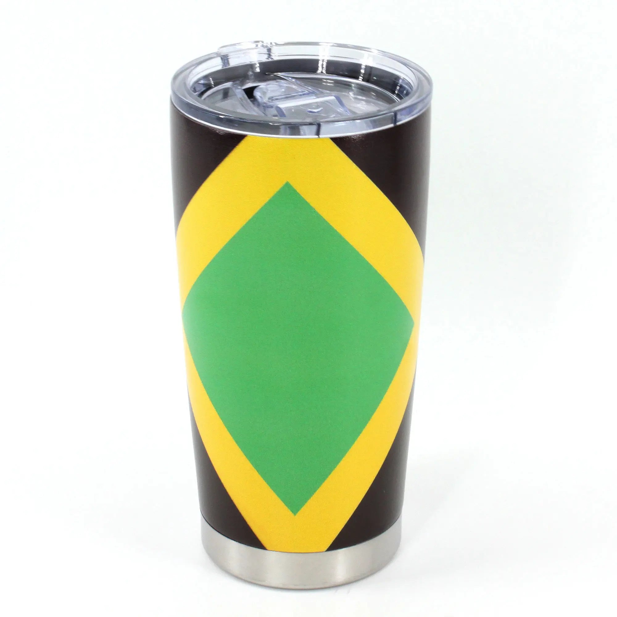 20oz Tumbler With Lid, Stainless Steel Vacuum Insulated Double Wall Travel Tumbler, Durable Insulated Coffee Mug, Jamaican Flag