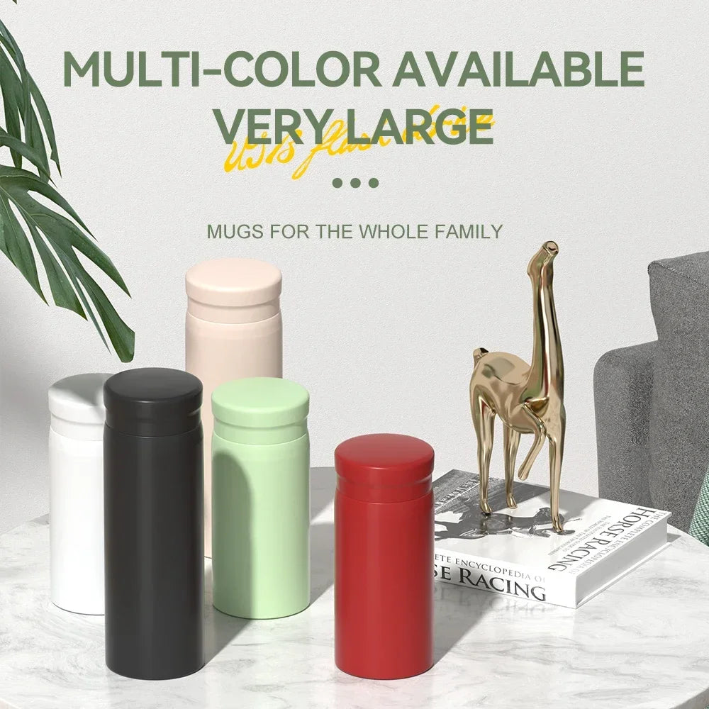 200ml 300ml Stainless Steel Thermal Water Bottle Mini Insulated Cup Keep Hot and Cold 316 Vacuum Flask Portable Travel Mug